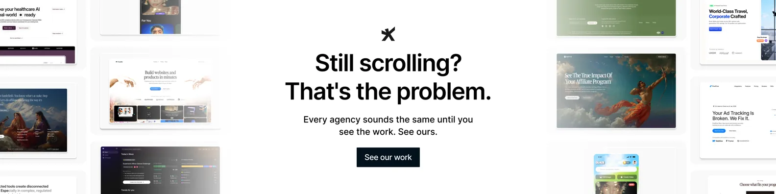 Still scrolling? That's the problem. Every agency sounds the same until you see the work. See Studio Maydit's work.
