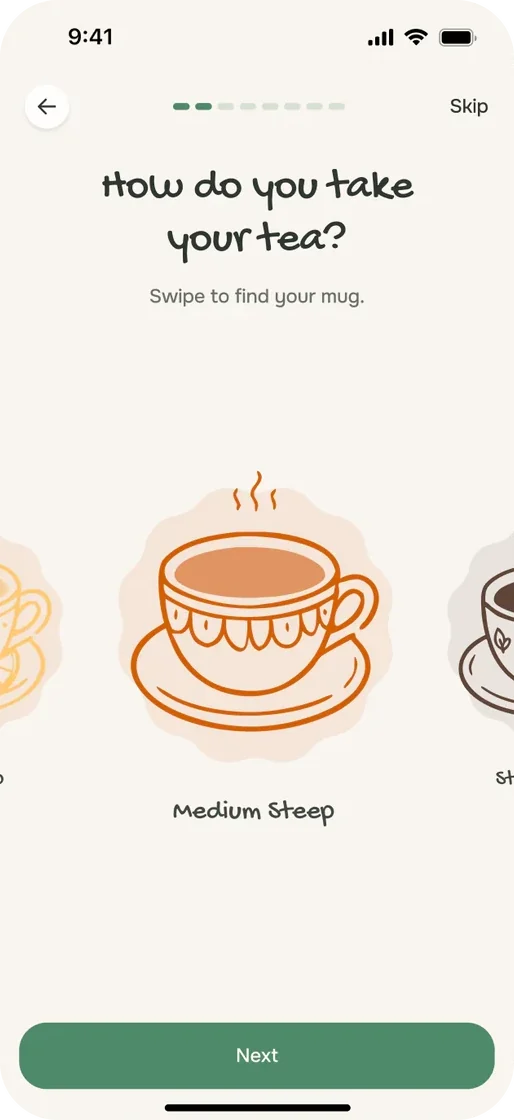 Tune my taste: how do you take your tea?