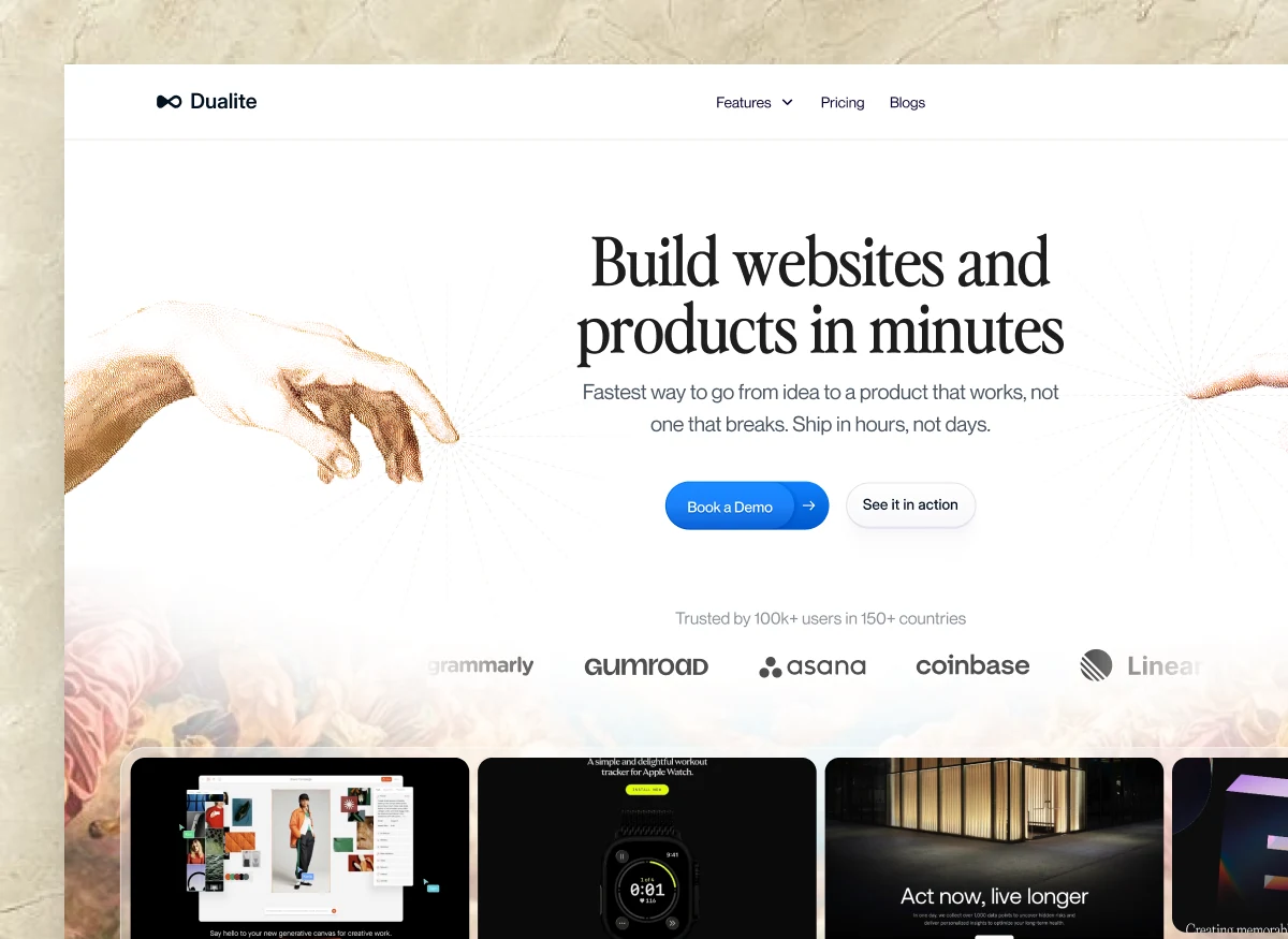 Dualite homepage